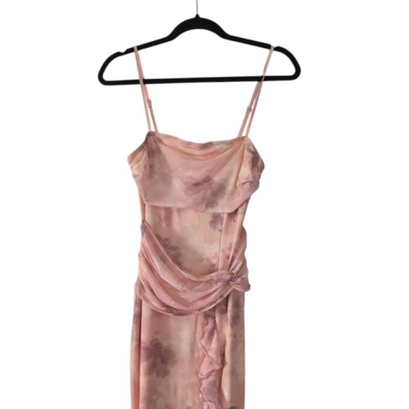 Boutique Y2K 2000s Coquette Lettuce Hem Fairy Whimsical Lolita Midi Dress S - Picture 4 of 7